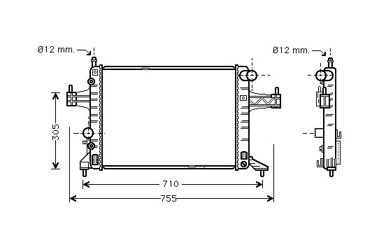 Radiador de gasolina 1.4 AT con aire acondicionado 37002304 International Radiators