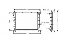 Radiador de gasolina 1.4 MT sin aire acondicionado 18002263 International Radiators