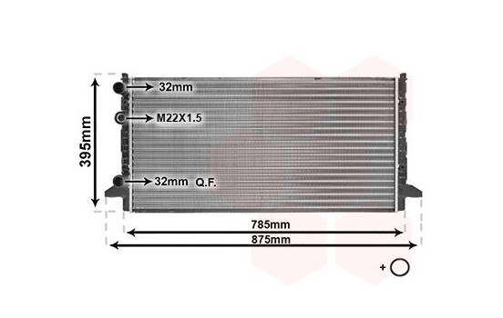Radiador de gasolina 1.6 / 1.8 / 2.0 AT con aire acondicionado 58002121 International Radiators Plus, Imagen 3