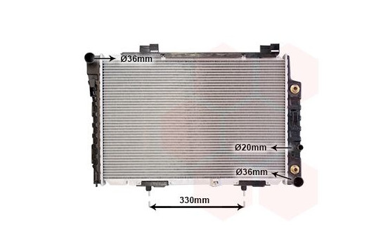 Radiador de gasolina 1.8 AT con aire acondicionado 30002174 International Radiators, Imagen 2