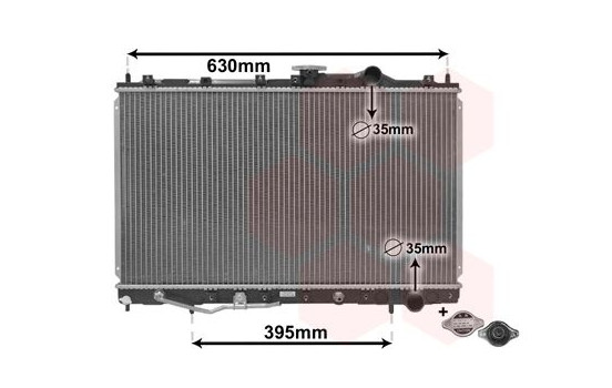 Radiador de gasolina 2.0 Auto +/sin aire acondicionado 32002087 International Radiators Plus, Imagen 3