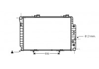 Radiador de gasolina 2.4 AT con aire acondicionado 95+ 30002147 International Radiators