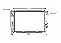 Radiador de gasolina 530 MT con aire acondicionado 91+ 06002138 International Radiators