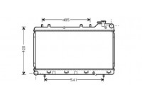 Radiador de gasolina hasta 1.6 / 1.8 / 2.0 del 98 51002015 International Radiators