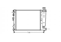 Radiador de gasolina no apto para turbo -Coche sin aire acondicionado 09002077 International Radiators