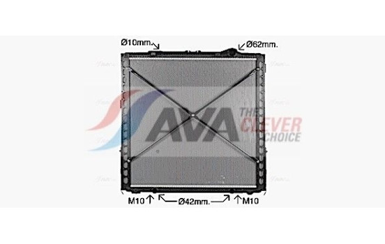 Radiador DF2098 Ava Quality Cooling, Imagen 2