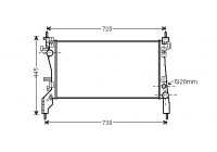 RADIADOR DIESEL 1.3 MJTD -A/C Fiorino 17002385 International Radiators Plus