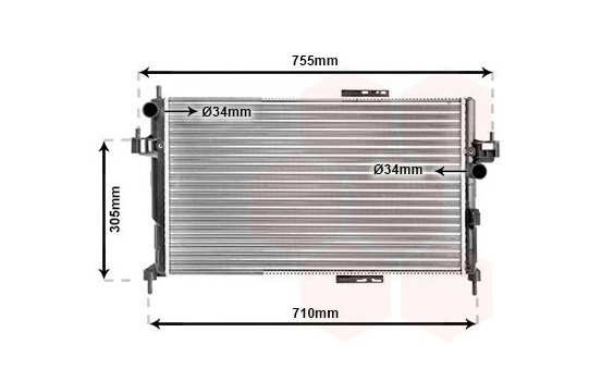 RADIADOR DIESEL 1.7 Di / 1.7 DTi 37002305 International Radiators, Imagen 2