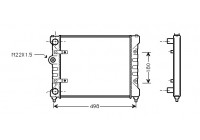 RADIADOR DIESEL 1.7 SDi MT sin AIRE ACONDICIONADO hasta el '99 49002022 International Radiators