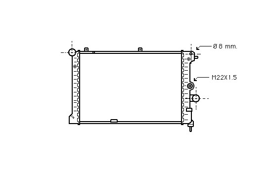 RADIADOR DIÉSEL 1.7 Turbo Diésel 37002168 International Radiators