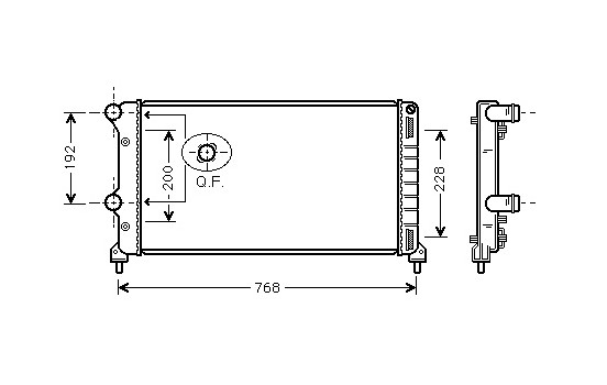 RADIADOR DIESEL 1.9 JTD -04 con AIRE ACONDICIONADO 74Kw 17002250 International Radiators