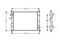 RADIADOR DIESEL 1.9 JTD - AUTOMÃ?TICO sin AIRE ACONDICIONADO 17002227 International Radiators