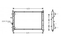 RADIADOR DIESEL 1.9 TD - AUTOMÃ?TICO sin AIRE ACONDICIONADO 17002188 International Radiators Plus