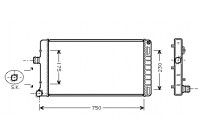 RADIADOR DIESEL 1.9D con AIRE ACONDICIONADO 17002211 International Radiators