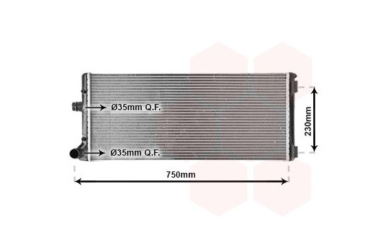 RADIADOR DIESEL 1.9D con AIRE ACONDICIONADO 17002211 International Radiators, Imagen 2