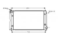 RADIADOR DIÉSEL 2.0 D4 puertas (Turbo Diésel) 53002386 International Radiators