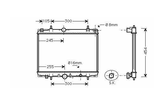 RADIADOR DIESEL 2.2 HDI 98KW +/sin AIRE ACONDICIONADO 40002200 International Radiators