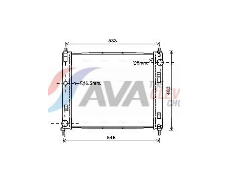 Radiador DN2385 Ava Quality Cooling