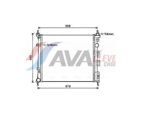 Radiador DN2425 Ava Quality Cooling