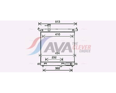 Radiador DN2441 Ava Quality Cooling