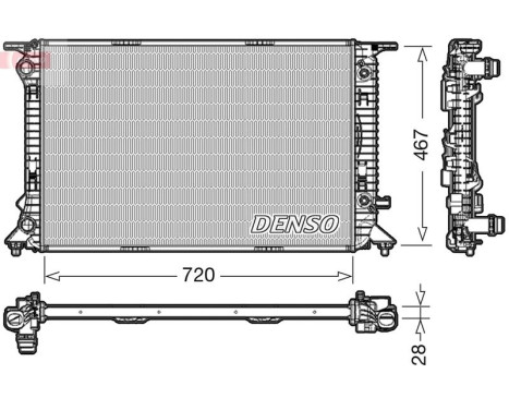 Radiador DRM02021 Denso