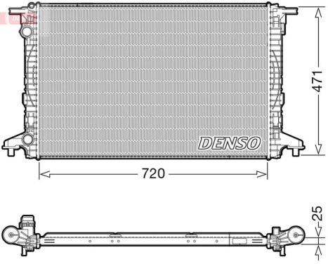 Radiador DRM02043 Denso