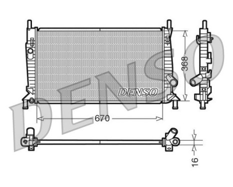 Radiador DRM10075 Denso