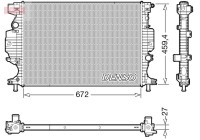 Radiador DRM10120 Denso