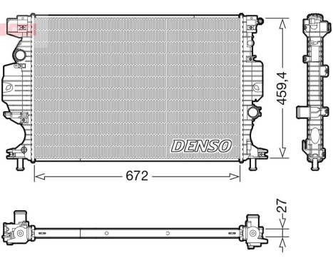 Radiador DRM10120 Denso