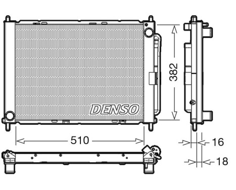 Radiador DRM23104 Denso