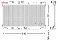 Radiador DRM40043 Denso