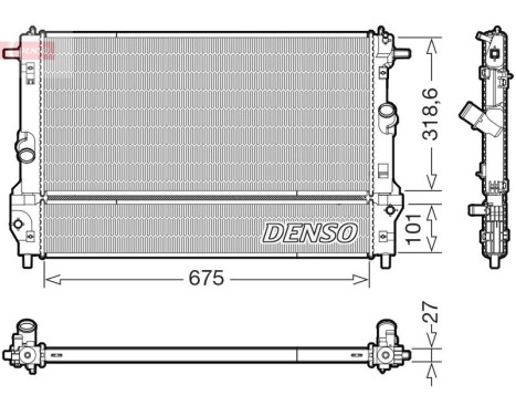 Radiador DRM44055 Denso