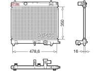 Radiador DRM50137 Denso