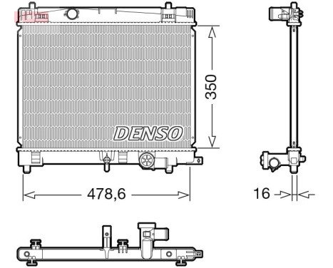 Radiador DRM50137 Denso