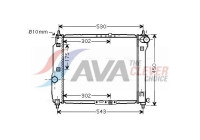 Radiador DWA2066 Ava Quality Cooling