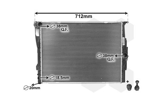 RADIADOR E87/E90/E91 16/20 TAMAÑO 04- 06002291 International Radiators Plus, Imagen 3
