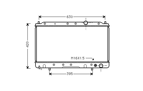 RADIADOR EN UN MITSUBISHI ECLIPSE 9/89 32002082 International Radiators