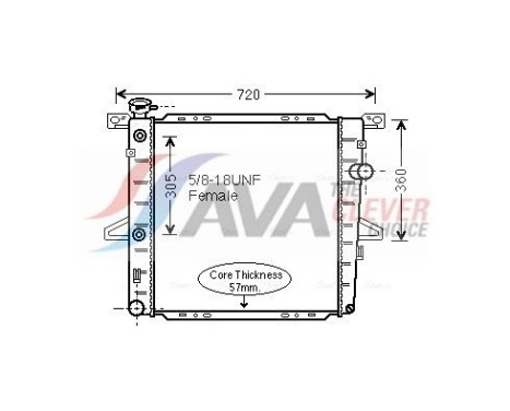 Radiador FD2026 Ava Quality Cooling