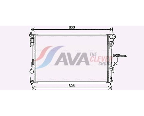 Radiador FD2627 Ava Quality Cooling