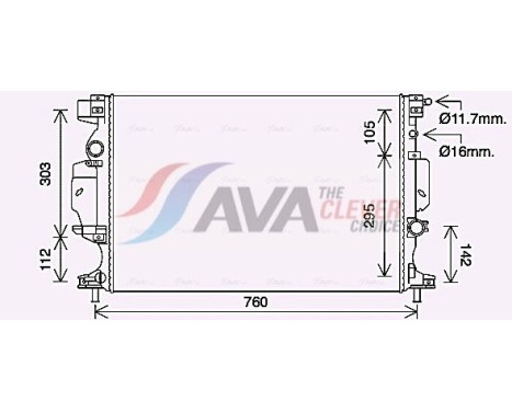 Radiador FD2642 Ava Quality Cooling