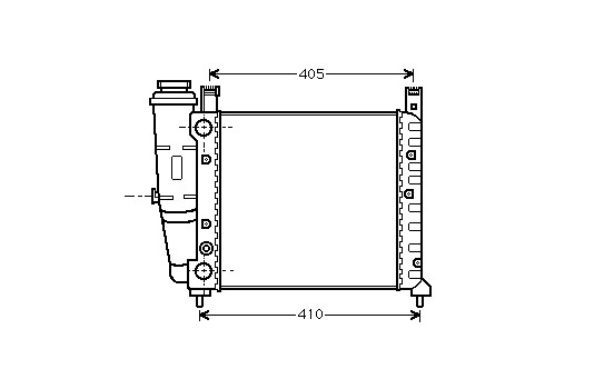 RADIADOR FIAT UNO 45/45S/45SL 17002077 International Radiators