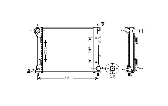 RADIADOR FIAT500 14i/13MJTDF 07- 17002346 International Radiators