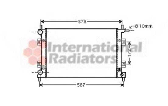 RADIADOR FIESTA 4 10i/16i MT 99-02 18002398 International Radiators, Imagen 2