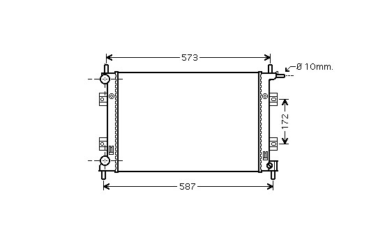 RADIADOR FIESTA 4 10i/16i MT 99-02 18002398 International Radiators