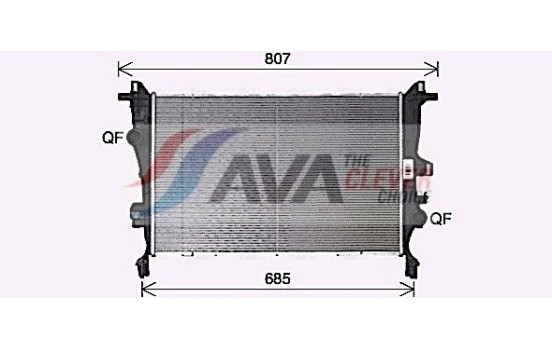 Radiador FT2466 Ava Quality Cooling, Imagen 2