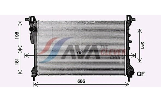 Radiador FT2469 Ava Quality Cooling, Imagen 2