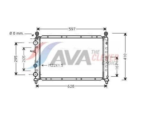 Radiador FTA2096 Ava Quality Cooling