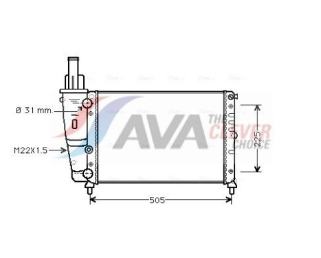Radiador FTA2138 Ava Quality Cooling