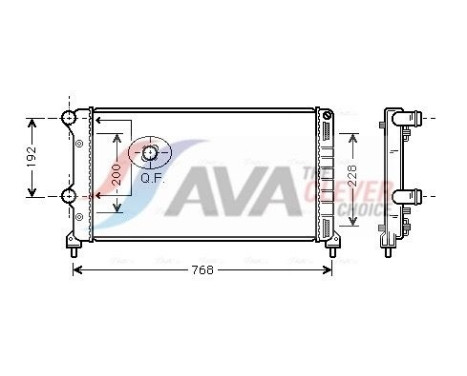 Radiador FTA2250 Ava Quality Cooling