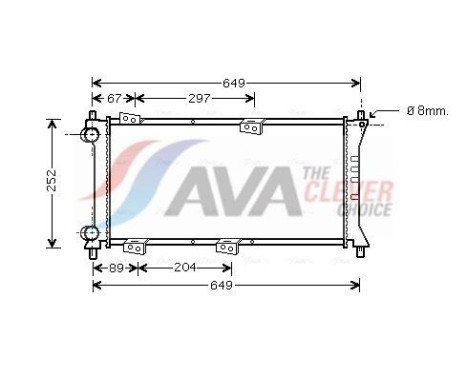Radiador FTA2258 Ava Quality Cooling
